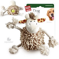 Игрушка для собак Жираф с мячом + пищалка (20 см) Series Dog Toys, Gigwi