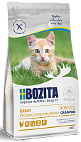 Беззерновое сухое питание для котят и молодых кошек, беременных и кормящих кошек / Bozita Kitten GRAIN FREE Chicken 