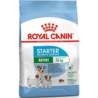 Сухой корм для щенков миниатюрных и мелких пород до 2 месяцев, беременных и кормящих сук, Royal Canin Mini Starter