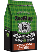 Корм для взрослых собак всех пород, Мясной рацион, ZooRing Adult Dog Standart