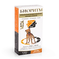 Витаминно-минеральный комплекс для щенков с 8 мес. и взрослых собак средних размеров Биоритм (48 таб.), Veda