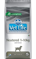 Сухой корм для собак кастрированных или стерилизованных собак весом до 10кг, Farmina Vet Life Dog Neutered 1-10 kg
