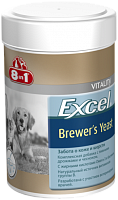 Кормовая добавка Пивные дрожжи с чесноком для кошек и собак (1430 таб.), 8in1 Excel Brewer's Yeast 