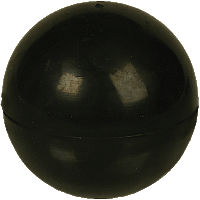 Игрушка для собак "Мяч" ц/р черный 5 см, Зооник