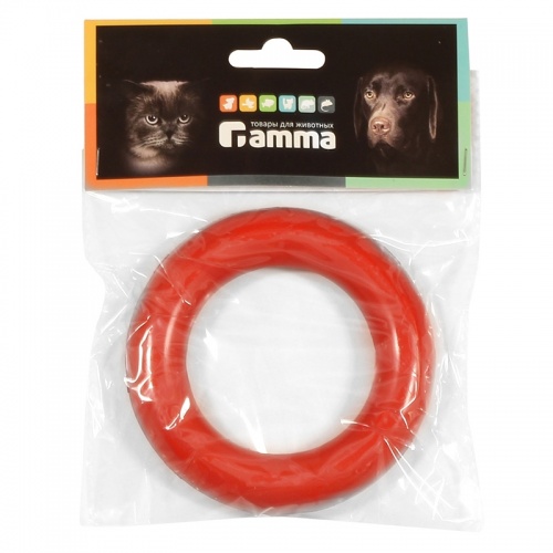 Игрушка для собак из резины, "Кольцо малое", 10 см, Gamma фото 3
