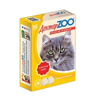 Витамины для кошек со вкусом сыра и биотином, ДокторZoo