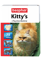 Кормовая добавка для кошек с биотином и таурином Kitty's + Taurine-Biotine (75 таб.), Beaphar