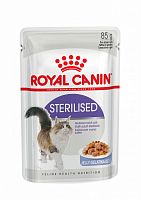Паучи кусочки в желе для стерилизованных кошек старше 1 года, Royal Canin Sterilized