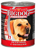 Консервы для собак телятина с овощами, Big Dog