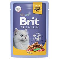 Пауч для кошек Тунец в желе, Brit Premium Tuna