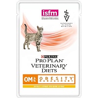 Консервы для кошек с ожирением с Курицей, Purina Pro Plan Veterinary Diets OM, пауч