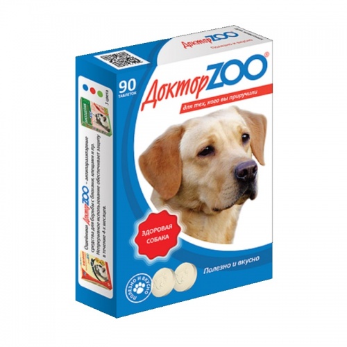 Витамины для собак "Здоровая собака" с морскими водорослями, ДокторZoo