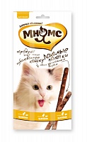 Лакомые палочки для кошек с цыпленком и печенью «Мнямс»