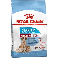 Сухой корм для щенков средних пород до 2 месяцев, беременных и кормящих сук, Royal Canin Medium Starter