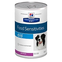 Вет. консервы D/D с Уткой для собак с пищевой аллергией, Hill's (Хиллс) Prescription Diet Canine D/D Food Sensitivities With Duck