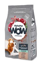 AlphaPet WOW Superpremium сухой корм для взрослых собак мелких пород чувствительное пищеварение Ягненок/рис.