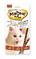 Лакомые палочки для кошек с говядиной и печенью «Мнямс»