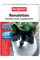Кормовая добавка для кошек с почечными проблемами Renaletten (75 таб.), Beaphar