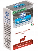 Биологическая добавка с янтарной кислотой, Формула здоровья собак, Farmina Вит-Актив