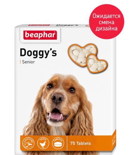 Кормовая добавка  Doggy’s Senior для собак старше 7 лет (75 таб.), Beaphar фото 2