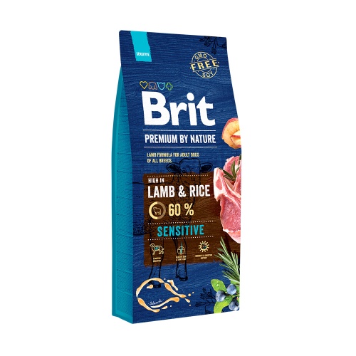 Сухой корм для собак с чувствительным пищеварением, Brit Premium By Nature Sensitive Lamb & Rice фото 4